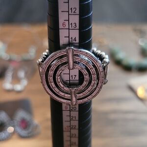 Silver Circular Women Jewelry Ring